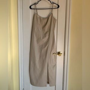 Dynamite Faux Leather Midi Dress